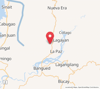 Map of Danglas, Cordillera