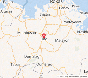 Map of Dao, Western Visayas