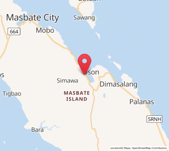 Map of Dapdap, Bicol