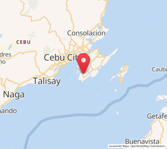 Map of Dapitan, Central Visayas