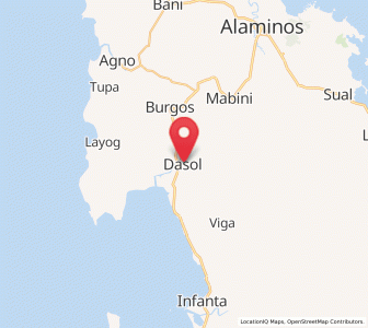 Map of Dasol, Ilocos
