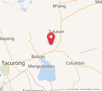 Map of Datu Paglas, Autonomous Region in Muslim Mindanao