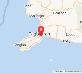 Map of Dauis, Central Visayas