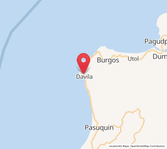 Map of Davila, Ilocos