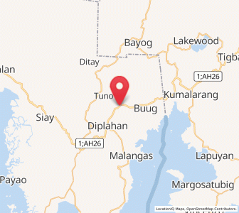 Map of Del Monte, Zamboanga Peninsula