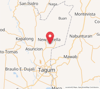 Map of Del Pilar, Davao