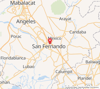 Map of Del Pilar, Central Luzon