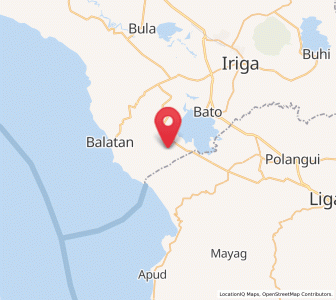 Map of Del Rosario, Bicol