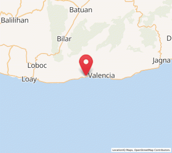 Map of Dimiao, Central Visayas