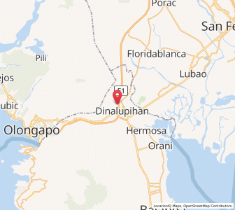 Map of Dinalupihan, Central Luzon