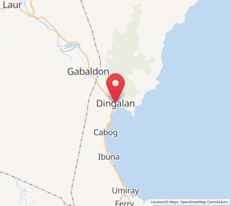 Map of Dingalan, Central Luzon