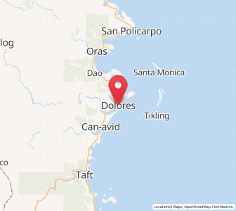 Map of Dolores, Eastern Visayas