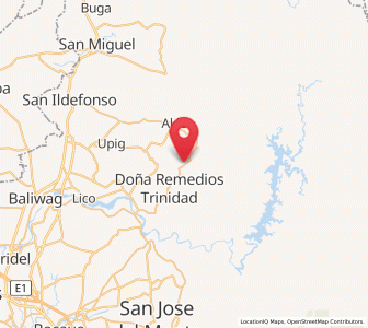 Map of Doña Remedios Trinidad, Central Luzon