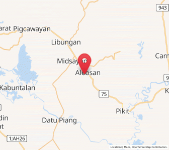 Map of Dualing, Soccsksargen