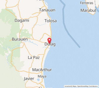 Map of Dulag, Eastern Visayas
