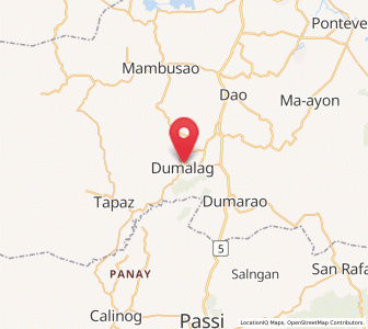 Map of Dumalag, Western Visayas