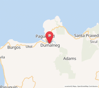 Map of Dumalneg, Ilocos