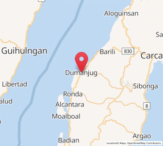 Map of Dumanjog, Central Visayas