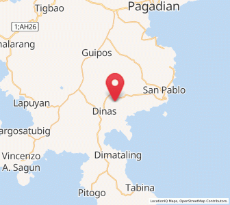 Map of East Migpulao, Zamboanga Peninsula