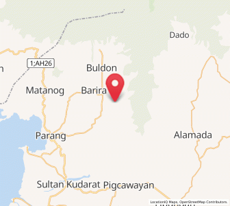 Map of Ebcor Town, Autonomous Region in Muslim Mindanao