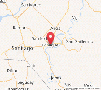 Map of Echague, Cagayan Valley