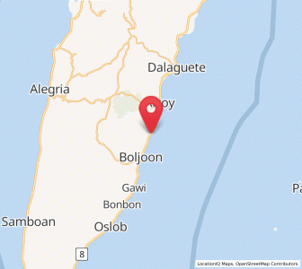 Map of El Pardo, Central Visayas