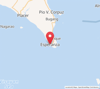 Map of Esperanza, Bicol