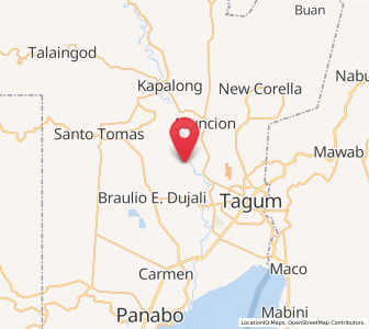 Map of Esperanza, Davao