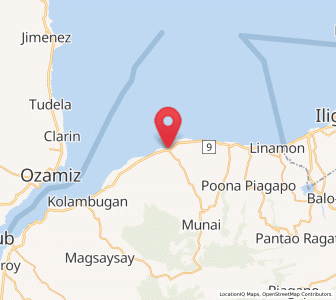 Map of Esperanza, Northern Mindanao