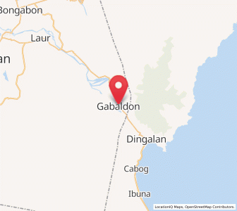 Map of Gabaldon, Central Luzon