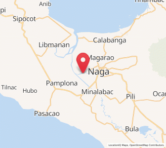 Map of Gainza, Bicol