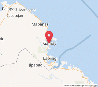 Map of Gamay, Eastern Visayas