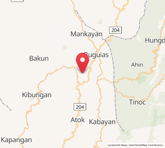 Map of Gambang, Cordillera