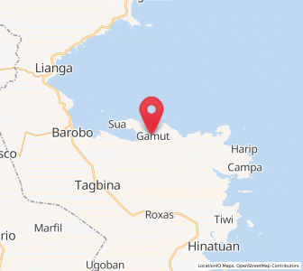 Map of Gamut, Caraga