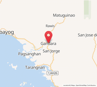 Map of Gandara, Eastern Visayas