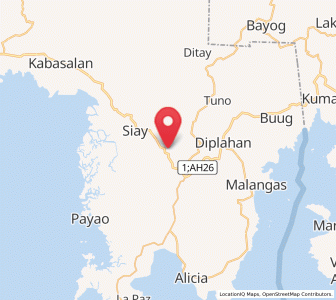 Map of Ganyangan, Zamboanga Peninsula