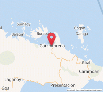 Map of Garchitorena, Bicol