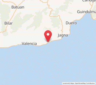 Map of Garcia Hernandez, Central Visayas