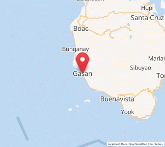 Map of Gasan, Mimaropa