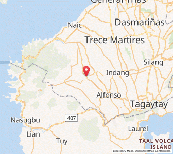 Map of General Emilio Aguinaldo, Calabarzon