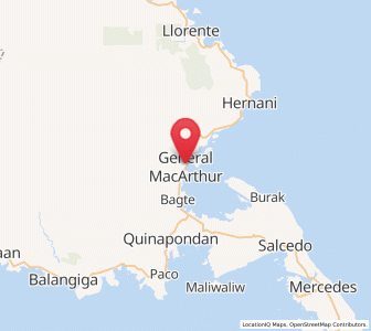 Map of General MacArthur, Eastern Visayas