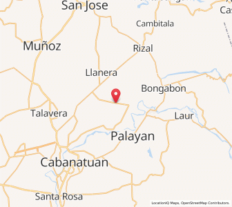 Map of General Mamerto Natividad, Central Luzon