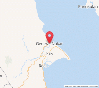 Map of General Nakar, Calabarzon