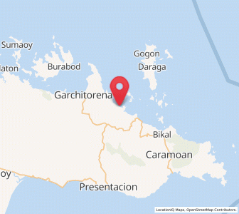 Map of Gibgos, Bicol