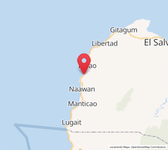 Map of Gimampang, Northern Mindanao