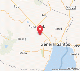 Map of Glamang, Soccsksargen