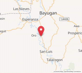 Map of Guadalupe, Caraga