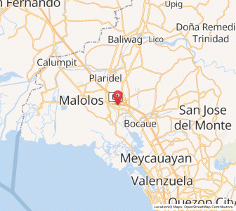 Map of Guiguinto, Central Luzon