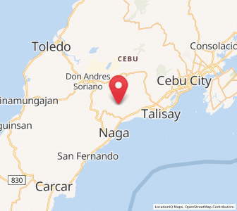 Map of Guindarohan, Central Visayas