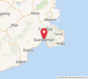 Map of Guindulman, Central Visayas